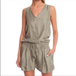 Rag & Bone Green Silk Romper
